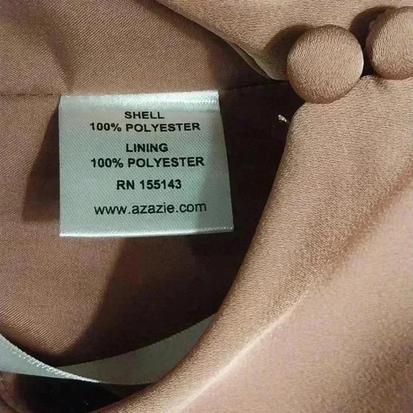 AZAZIE JESS Stretch Satin Maxi Dress Floor Length English Rose Size A12 - Picture 9 of 10